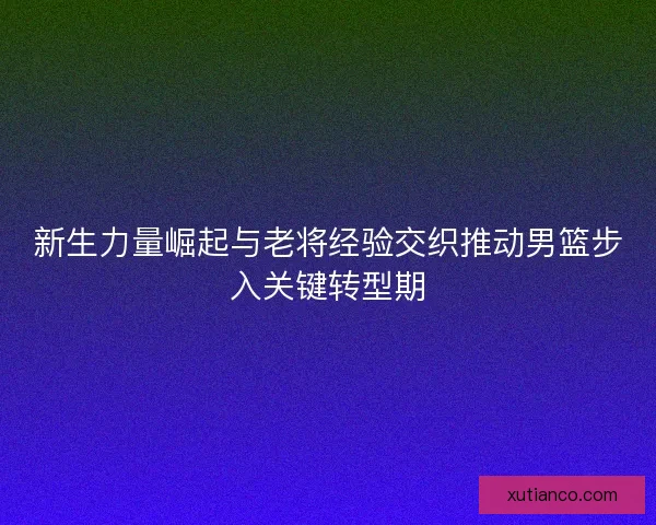 新生力量崛起与老将经验交织推动男篮步入关键转型期